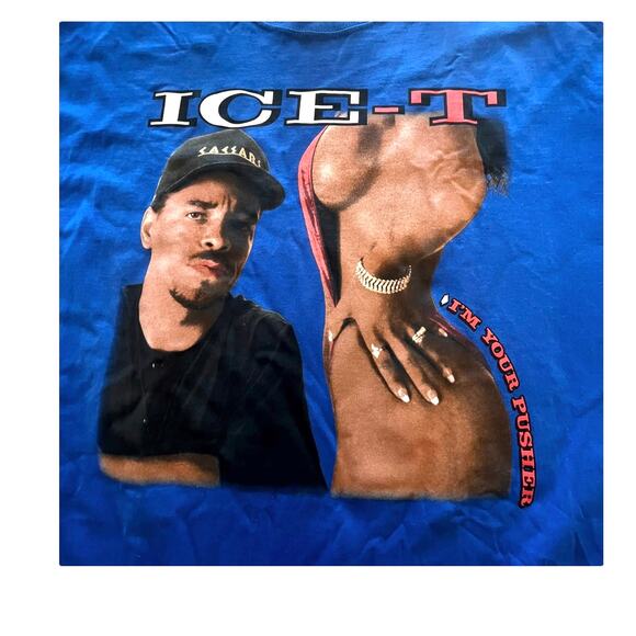 NEW ICE-T Graphic T SHIRT 4XL TEE Mens Womens Im Your Pusher 100% Cotton Caesars - Picture 2 of 7